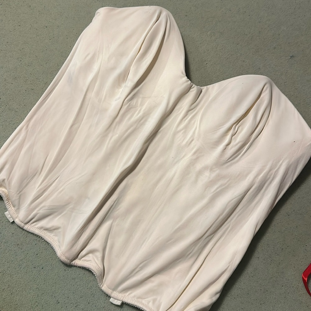 White Corset Carnival Nylon